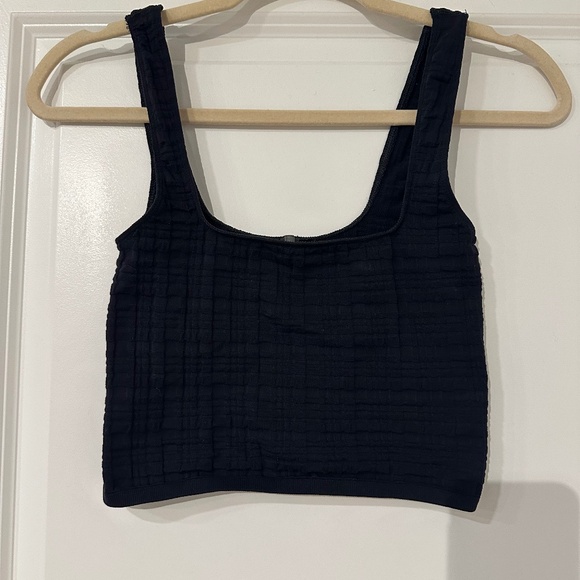 By Anthropologie Tops - Anthropologie Cropped Tank - Black Striped